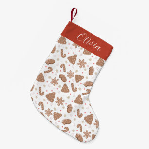 Feliz Natal Biscoitos Pequena Meia de Natal