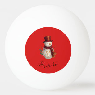 Feliz Natal Bola de Ping Pong - Feliz Navidad