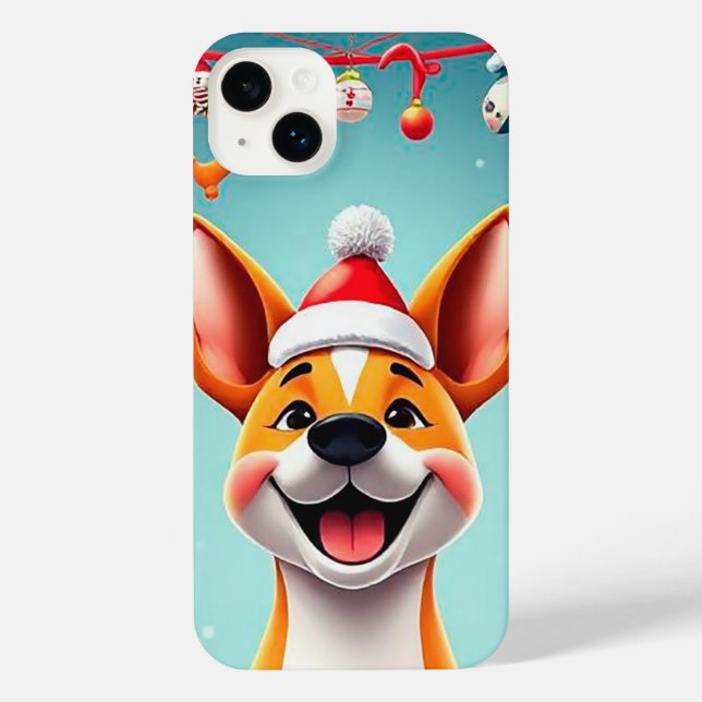 Feliz Natal Cachorrinho Kawaii com Presentes (Verso)