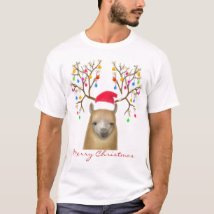 Feliz Natal Camisa Alpaca