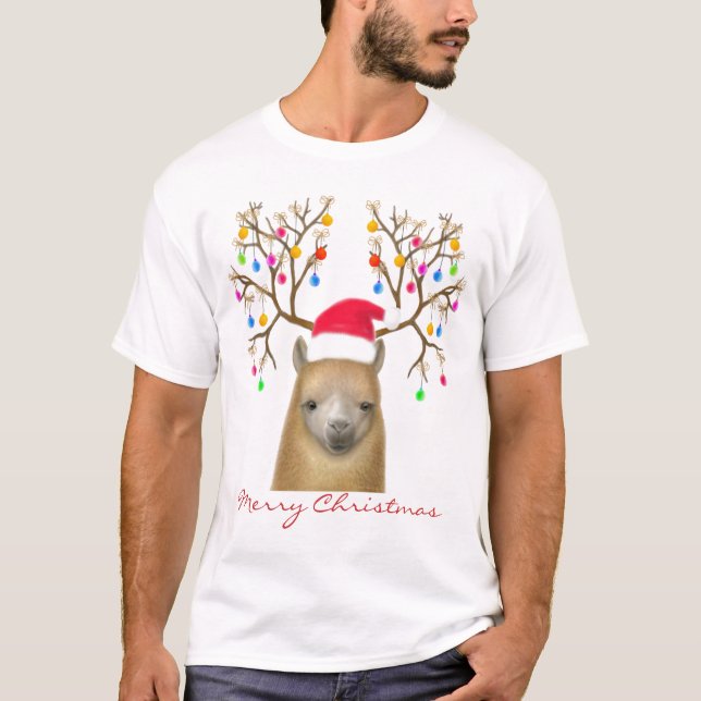 Feliz Natal Camisa Alpaca (Frente)