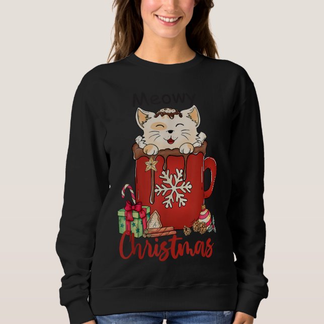 Feliz Natal Camisa Gato Amadurece Xmas Tee Kit (Frente)