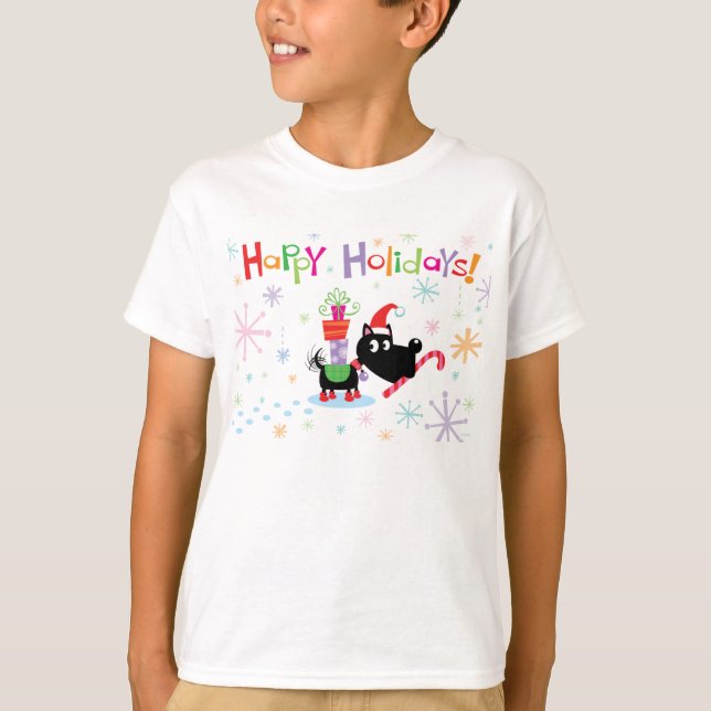 Feliz Natal! Camiseta de cachorro (Frente)