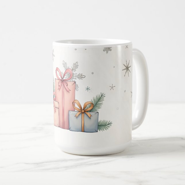 Feliz Natal! Caneca de Natal. (Frente Esquerda)