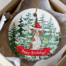 Feliz Natal Canino Enfeite de Natal de Cachorro Br