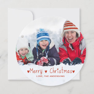 Feliz Natal Cartão com fotos de férias