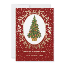 Feliz Natal. Cartão Corporativo da Árvore Natal