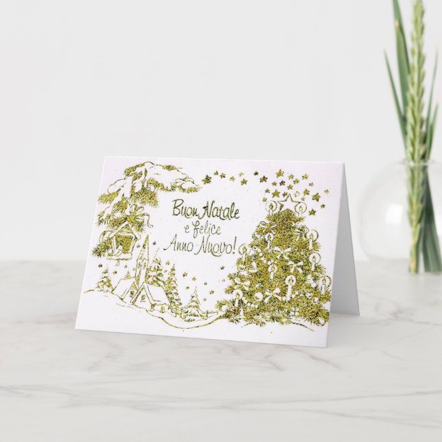 Feliz Natal, cartão de Natal espanhol (Frente)