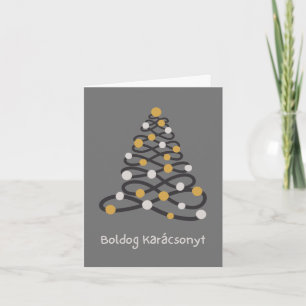 Feliz Natal Cartão de Natal Húngaro