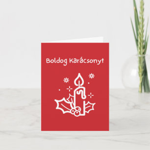 Feliz Natal Cartão de Natal Húngaro 
