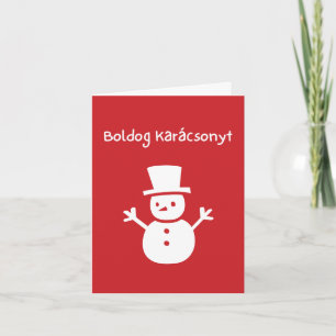 Feliz Natal Cartão de Natal Húngaro 