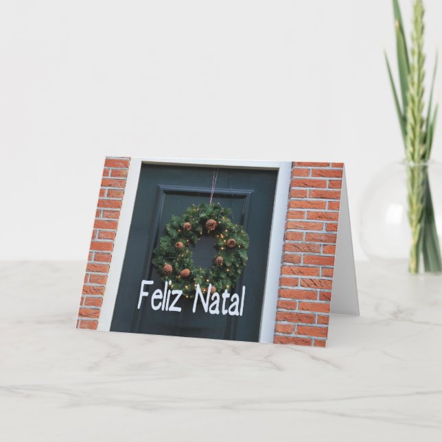 Feliz Natal, cartão de Natal português (Frente)