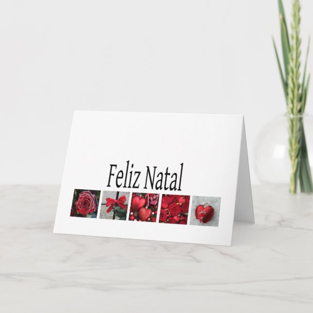 Feliz Natal - Cartão de Natal Português (Frente)