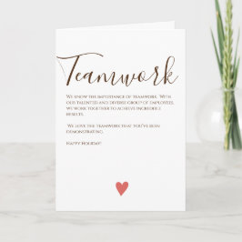 Feliz Natal Cartão de Trabalho Empresa