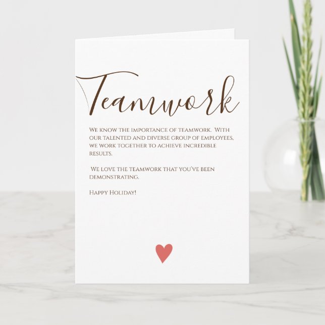 Feliz Natal Cartão de Trabalho Empresarial (Frente)