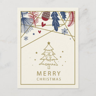 FELIZ NATAL Cartão postal de férias de inverno