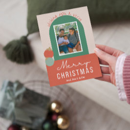 Feliz Natal Cartões de foto de Natal Colorido