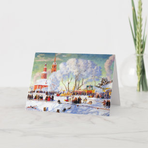 Feliz Natal. Cartões de Natal de Arte Russa