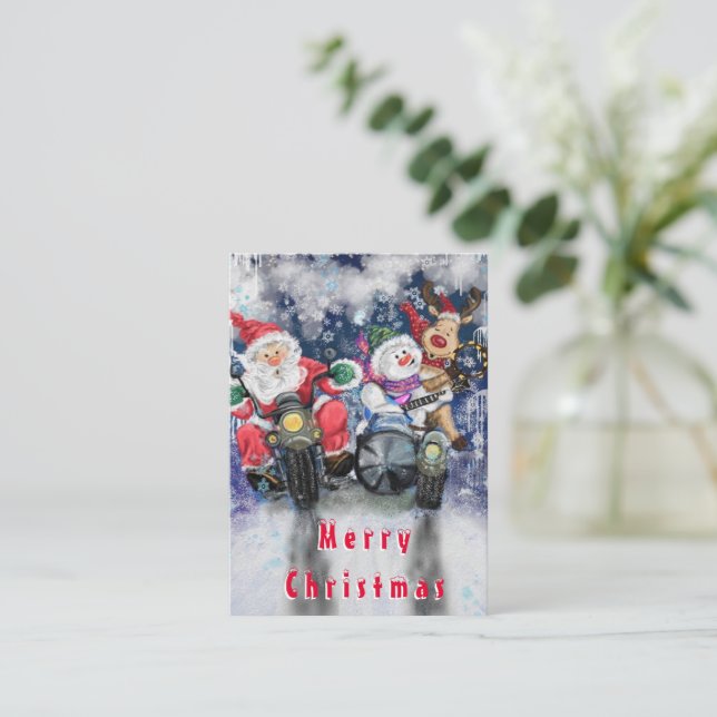 Feliz Natal Cartões Engraçados com Amigos Felizes (Em pé/Frente)