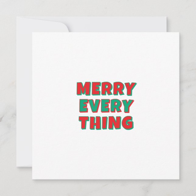 Feliz Natal Clássico Único Minimalista Simples (Frente)