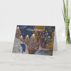 Feliz Natal com o Cartões de agradecimentos das Ár