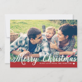 Feliz Natal com o Cartões de natal de Foto do Amor