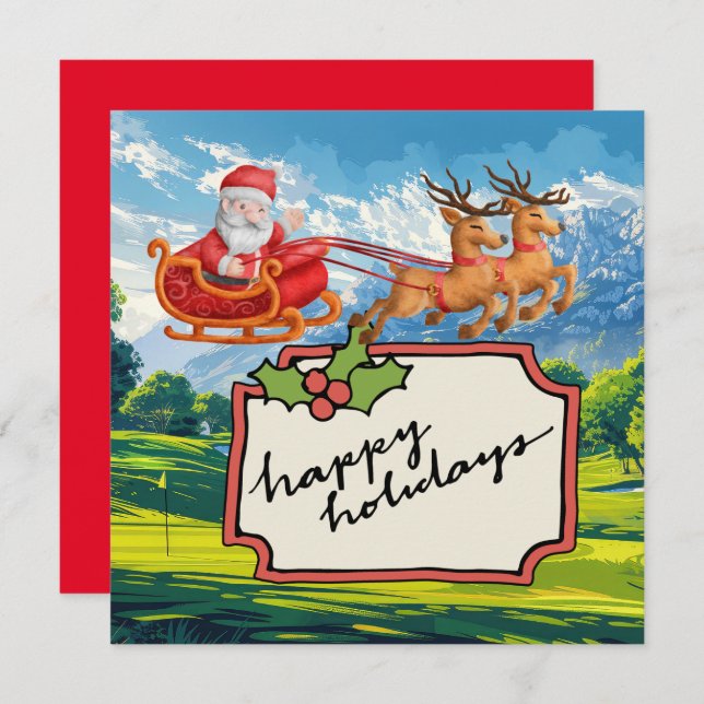 Feliz Natal com o Papai Noel (Frente/Verso)