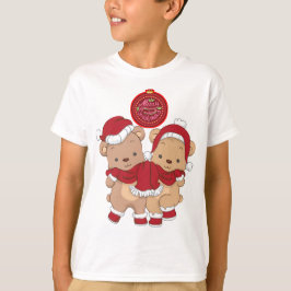 Feliz Natal Crianças Básicas de Camisa