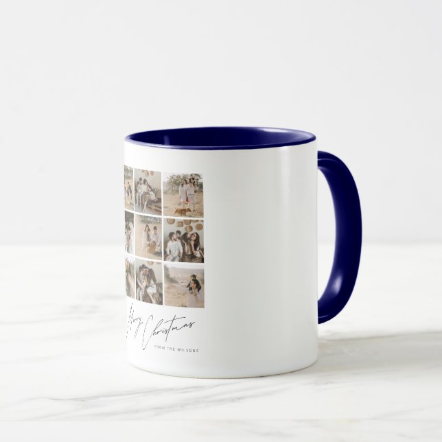 Feliz Natal da Caneca da Família Wilson (Frente Esquerda)