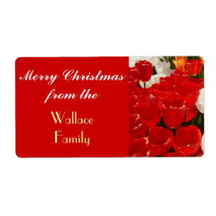Feliz Natal de Etiquetas de Presente da Sua Famíli