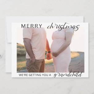 Feliz Natal de gravidez/foto de anúncio do bebê