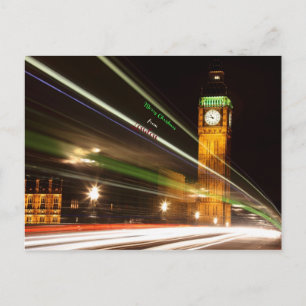 Feliz Natal de Londres Big Ben Cartão Postal