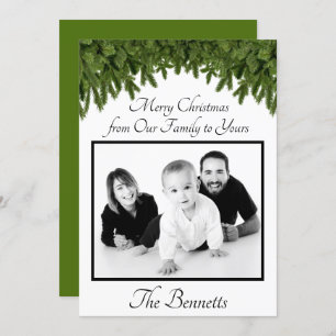 Feliz Natal de Nossa Família para o Seu Cartão de