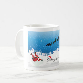 feliz natal desenhado caneca