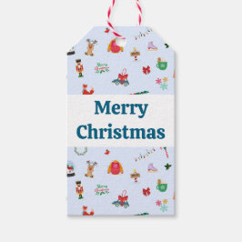 Feliz Natal detalhes fofos etiqueta de sabor