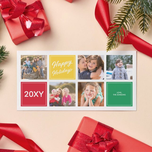 Feliz Natal Divertido Cartão com fotos Collage 5 C (Criador carregado)