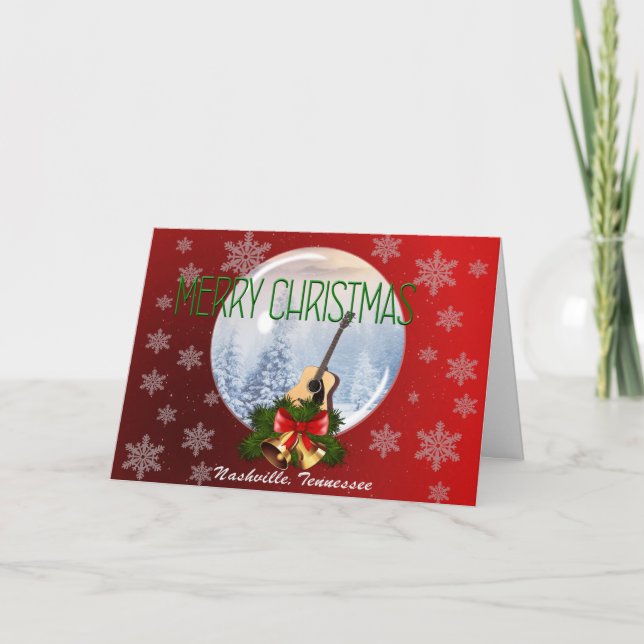 Feliz Natal do cartão de Nashville - RD (Frente)