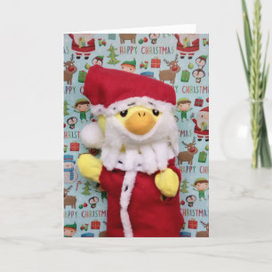 Feliz Natal do cartão de Natal do Danny Duck