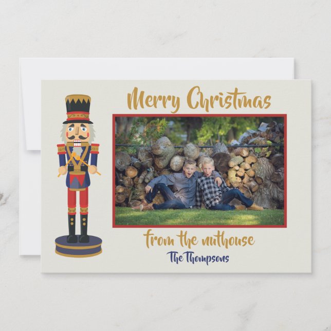 Feliz Natal do maluco engraçado Nutcracker (Frente)