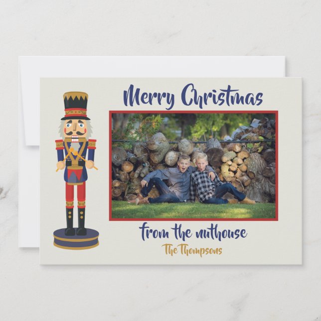 Feliz Natal do maluco engraçado Nutcracker (Frente)