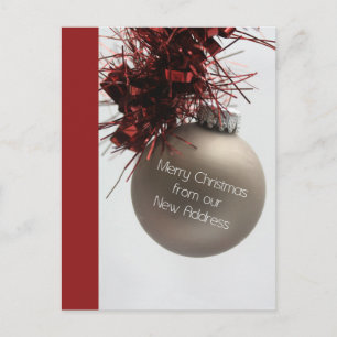 Feliz Natal do Novo Cartão de Endereço