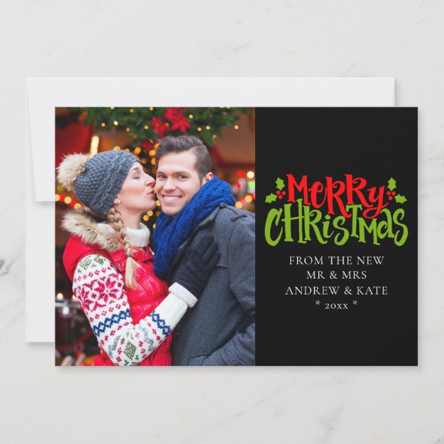 Feliz Natal Do Novo Sr. e Sra. Foto (Frente)