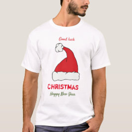 Feliz Natal e Camiseta Feliz de Ano Novo