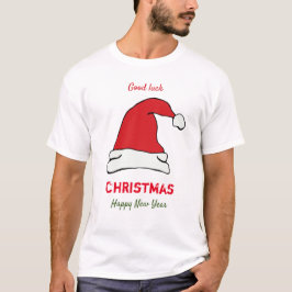 Feliz Natal e Camiseta Feliz de Ano Novo