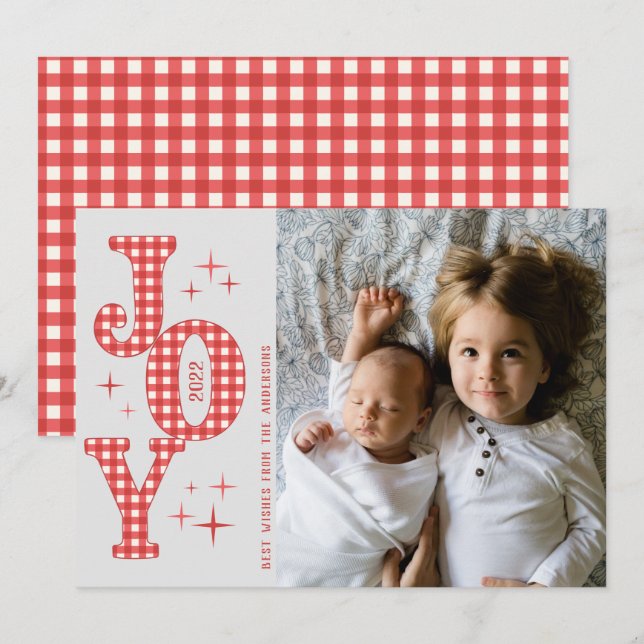 Feliz Natal e Cartão com fotos de Natal de Ano Nov (Frente/Verso)