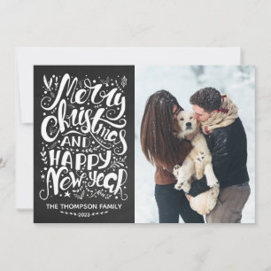 Feliz Natal e Cartão com fotos Feliz ano novo