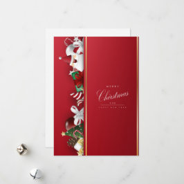 Feliz Natal e Cartão de Férias de Feliz ano novo