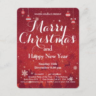 Feliz Natal E Convite De Feliz ano novo