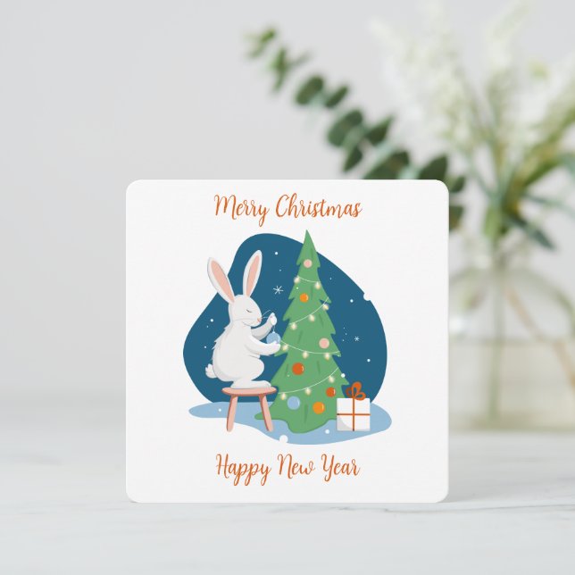 Feliz Natal e Feliz ano novo (Em pé/Frente)