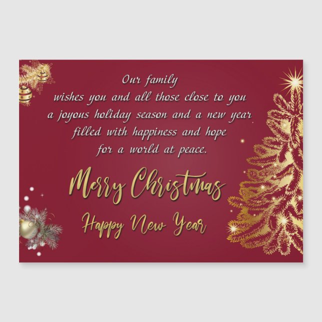 Feliz Natal e Feliz ano novo (Frente)